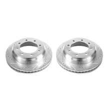 Load image into Gallery viewer, Power Stop 08-14 Ford E-150 Rear Evolution Drilled &amp; Slotted Rotors - Pair Brake Rotors - Slot &amp; Drilled PowerStop

