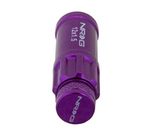 Load image into Gallery viewer, NRG 700 Series M12 X 1.5 Steel Lug Nut w/Dust Cap Cover Set 21 Pc w/Locks &amp; Lock Socket - Purple Lug Nuts NRG
