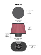 Load image into Gallery viewer, K&amp;N Filter Universal X Stream Clamp-On 3in Flange ID 6inx8in Base 5inx5in Top 6.5in Height Air Filters - Universal Fit K&amp;N Engineering   
