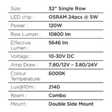 Load image into Gallery viewer, Go Rhino Xplor Blackout Series Sgl Row LED Light Bar (Side/Track Mount) 31.5in. - Blk Light Bars &amp; Cubes Go Rhino   
