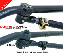Load image into Gallery viewer, RockJock TJ/LJ/XJ/MJ Currectlync Steering System Bolt-On w/ 1 1/4in Dia. Tie Rod/Forged Drag Link Steering Knuckles &amp; Spindles RockJock
