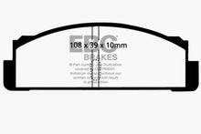 Load image into Gallery viewer, EBC 68-83 Fiat 124 1.6 Yellowstuff Rear Brake Pads Brake Pads - Performance EBC   

