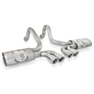Stainless Works 1997-04 Corvette C5 3in Axleback Quad 3-1/2in Slash-Cut Tips Catback Stainless Works