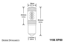 Load image into Gallery viewer, Diode Dynamics 1156 XP80 LED Bulb - Red (Pair) Bulbs Diode Dynamics   
