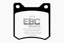 Load image into Gallery viewer, EBC 72-84 De Tomaso Pantera 5.7 GTS Yellowstuff Rear Brake Pads Brake Pads - Performance EBC   
