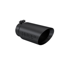 Load image into Gallery viewer, MBRP Universal Tip 5 O.D. Dual Wall Angled 4 inlet 12 length - Black Finish Tips MBRP
