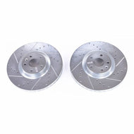 Power Stop 16-18 Volvo S90 Front Evolution Drilled & Slotted Rotors - Pair Brake Rotors - Slot & Drilled PowerStop