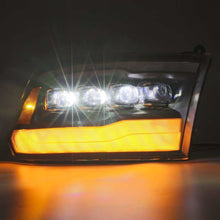 Load image into Gallery viewer, AlphaRex 09-18 Dodge Ram 1500HD NOVA LED Projector Headlights Plank Style Design Gloss Black w/DRL Headlights AlphaRex

