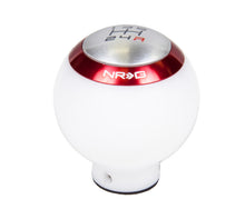 Load image into Gallery viewer, NRG Shift Knob - White (Includes 4 Interchangeable Rings) Shift Knobs NRG
