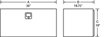 Load image into Gallery viewer, Lund Universal Steel Underbody Box - White Truck Boxes &amp; Storage LUND
