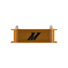 Load image into Gallery viewer, Mishimoto Universal 13-Row Oil Cooler Gold Oil Coolers Mishimoto
