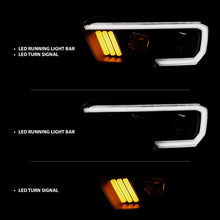 Load image into Gallery viewer, ANZO 2016-2017 Toyota Tacoma Projector Headlights w/ Plank Style Design Black/Amber w/ DRL Headlights ANZO
