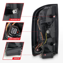 Load image into Gallery viewer, ANZO 15-21 GMC Canyon Full LED Tail Lights w/ Red Lightbar Black Housing Smoke Lens Tail Lights ANZO
