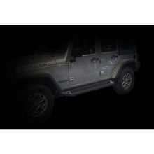 Load image into Gallery viewer, DV8 Offroad 07-18 Jeep Wrangler JK Plated Steel Rock Slider Steps - Matte Black (4 Door Only) Side Steps DV8 Offroad
