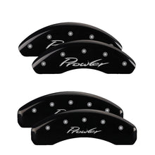 Load image into Gallery viewer, MGP 4 Caliper Covers Engraved Front &amp; Rear Prowler Black finish silver ch Caliper Covers MGP
