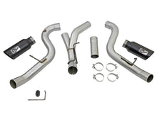 Load image into Gallery viewer, aFe LARGE Bore HD 4in Dual DPF-Back SS Exhaust w/Black Tip 16-17 GM Diesel Truck V8-6.6L (td) LML DPF Back aFe
