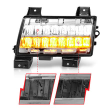 Load image into Gallery viewer, ANZO 2018-2021 Jeep Wrangler LED Side Markers Chrome Housing Clear Lens w/ Sequential Signal Lights Corner ANZO
