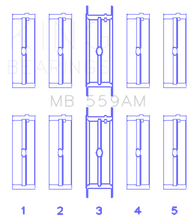 Load image into Gallery viewer, King Ford 330/352/360/390/410/428 Engine (Size 020) Main Bearing Set Bearings King Engine Bearings
