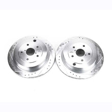 Load image into Gallery viewer, Power Stop 06-07 Subaru B9 Tribeca Rear Evolution Drilled &amp; Slotted Rotors - Pair Brake Rotors - Slot &amp; Drilled PowerStop   
