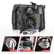 Load image into Gallery viewer, ANZO 2007-2013 Chevrolet Silverado 1500 Projector Headlights w/ Halo Black Headlights ANZO
