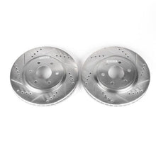 Load image into Gallery viewer, Power Stop 05-19 Nissan Frontier Front Evolution Drilled &amp; Slotted Rotors - Pair Brake Rotors - Slot &amp; Drilled PowerStop   
