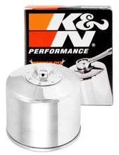 Load image into Gallery viewer, K&amp;N Oil Filter Powersports Canister Chrome Oil Filters K&amp;N Engineering   
