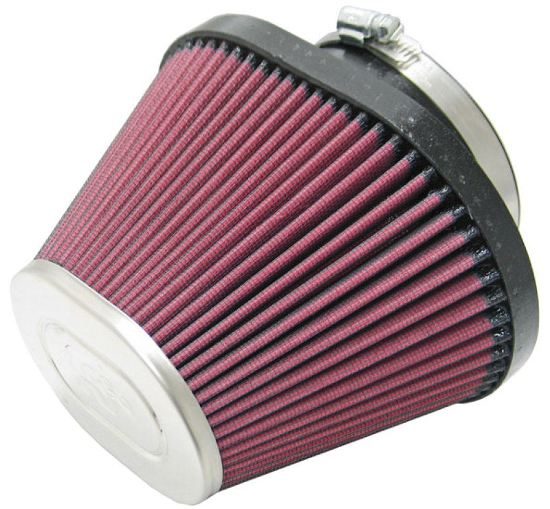 K&N Universal Chrome Filter-Oval Tapered 4in Flg ID x 5.375in Base O/S W x 3.313in Top O/S W Air Filters - Universal Fit K&N Engineering   