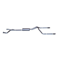 Gibson 04-10 Nissan Titan LE 5.6L 2.5in Cat-Back Dual Split Exhaust - Aluminized Catback Gibson