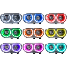 Load image into Gallery viewer, Oracle 08-14 Dodge Challenger SMD HL (Non-HID) - ColorSHIFT w/o Controller SEE WARRANTY Headlights ORACLE Lighting   
