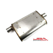 Load image into Gallery viewer, JBA Universal Chambered Style 304SS Muffler 13x9.75x4 2.5in Inlet Diameter Offset/Center Muffler JBA
