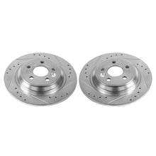 Load image into Gallery viewer, Power Stop 11-15 Volvo S60 Rear Evolution Drilled &amp; Slotted Rotors - Pair Brake Rotors - Slot &amp; Drilled PowerStop
