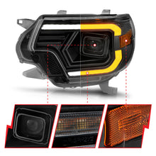Load image into Gallery viewer, ANZO 12-15 Toyota Tacoma Projector Headlights - w/ Light Bar Switchback Black Housing Headlights ANZO
