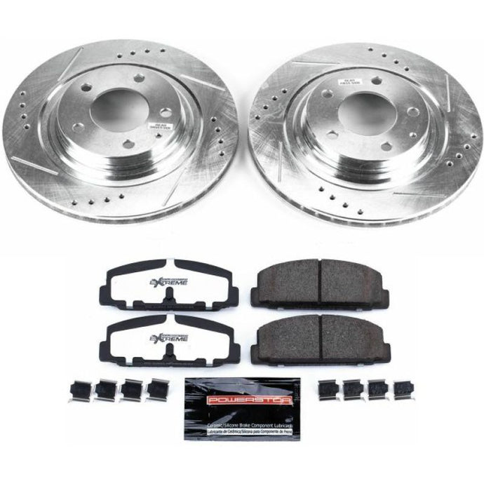 Power Stop 93-95 Mazda RX-7 Rear Z26 Street Warrior Brake Kit Brake Kits - Performance D&S PowerStop   