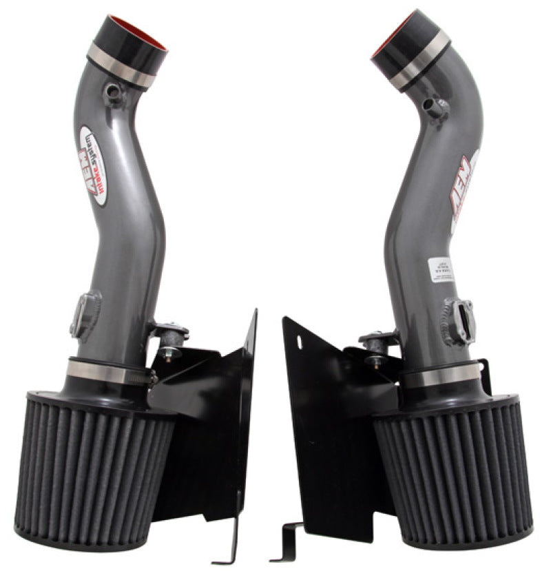 AEM 07 350z Silver Dual Inlet Cold Air Intakes w/ Heat Sheilds Cold Air Intakes AEM Induction