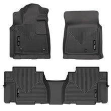 Load image into Gallery viewer, Husky Liners 12-22 Toyota Sequoia Weatherbeater Front &amp; 2nd Seat Floor Liners - Black Floor Mats - Rubber Husky Liners
