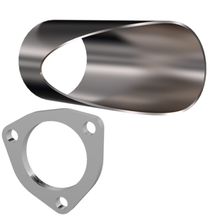 Load image into Gallery viewer, QTP 2.5in Weld-On QTEC DIY Cutout Pipe Exhaust Cutouts QTP
