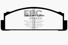 Load image into Gallery viewer, EBC 68-83 Fiat 124 1.6 Greenstuff Front Brake Pads Brake Pads - Performance EBC   
