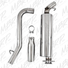 Load image into Gallery viewer, MBRP 2000-2006 Jeep Wrangler (JK) Inline-4 2.5L Inline-6 4.0L Cat Back Single Side Catback MBRP
