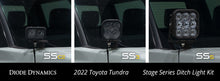 Load image into Gallery viewer, Diode Dynamics 2022 Toyota Tundra SS3 Sport Stage Series Ditch Light Kit - Yellow Combo Light Accessories and Wiring Diode Dynamics   
