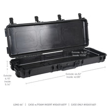 Load image into Gallery viewer, Go Rhino XVenture Gear Hard Case - Long 44in. / Lockable / IP67 / Automatic Air Valve - Tex. Black Cargo Boxes &amp; Bags Go Rhino
