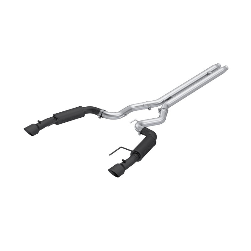 MBRP 2024Ford Mustang GT S650, 5.0 3in Cat-Back Dual Split Black-Coated Aluminized Steel Catback MBRP   