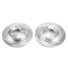 Load image into Gallery viewer, Power Stop 17-18 Honda Civic Rear Evolution Drilled &amp; Slotted Rotors - Pair Brake Rotors - Slot &amp; Drilled PowerStop   
