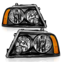 Load image into Gallery viewer, ANZO 2003-2006 Lincoln Navigator Crystal Headlights Black Headlights ANZO
