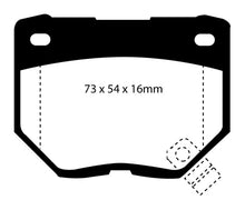 Load image into Gallery viewer, EBC 89-95 Nissan Skyline (R32) 2.6 Twin Turbo GT-R Yellowstuff Rear Brake Pads Brake Pads - Performance EBC   
