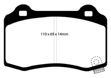 Load image into Gallery viewer, EBC 06-10 Jeep Grand Cherokee 6.1 SRT-8 Greenstuff Rear Brake Pads Brake Pads - Performance EBC   
