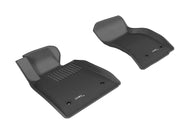 3D MAXpider 2013-2019 Cadillac ATS/ATS-V Kagu 1st Row Floormat - Black Floor Mats - Rubber 3D MAXpider   