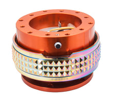 Load image into Gallery viewer, NRG Quick Release Kit - Pyramid Edition - Orange Body / Neochrome Pyramid Ring Quick Release Adapters NRG
