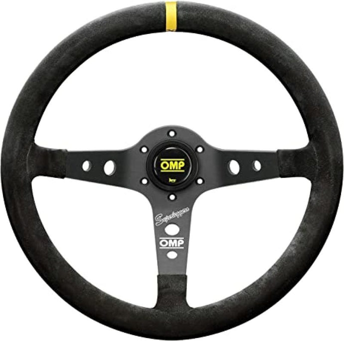 OMP Corsica SuperleggeroSuede Leather 350mm Diameter Steering Wheel Black Steering Wheels OMP   