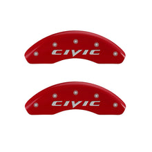 Load image into Gallery viewer, MGP 4 Caliper Covers Engraved Front &amp; Rear Mgp Yellow Finish Black Char 2008 Honda Civic Caliper Covers MGP
