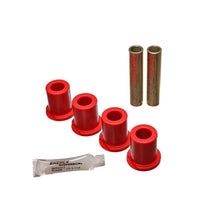 Load image into Gallery viewer, Energy Suspension 80-96 Ford Bronco / F150 / F250 / F350 Red Rear 4WD Frame Shackle Bushings Set Bushing Kits Energy Suspension
